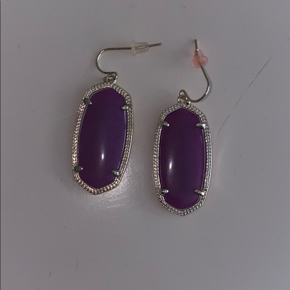 Purple Kendra Scott earrings